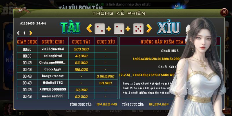 Tài Xỉu MD5 B52 Club - Bí Mật Chiến Thắng và Mẹo Chơi Hay 2 Tỷ lệ trả thưởng cao - Điều làm nên sức hấp dẫn của tài xỉu MD5 B52